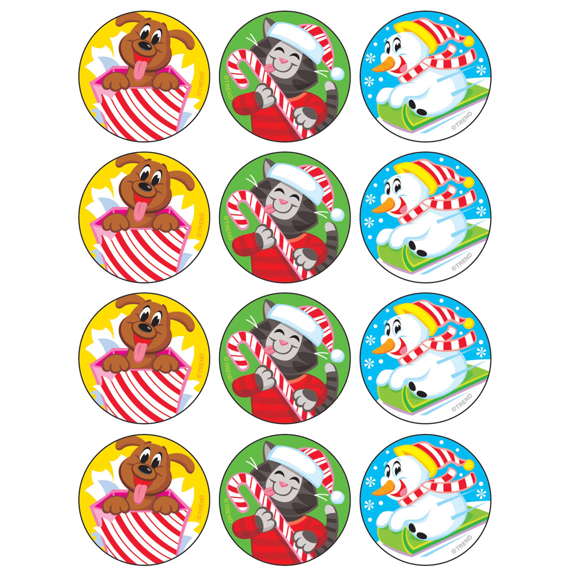Trend Enterprises® Holiday Pals Stinky Stickers® 6 Packs of 48
